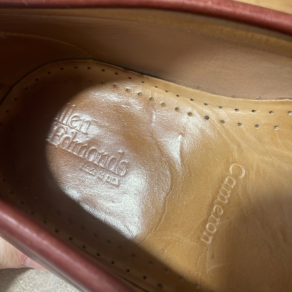 Allen Edmonds mens 10 C oxblood leather Cameron penny loafer dress shoes EUC - Picture 6 of 9